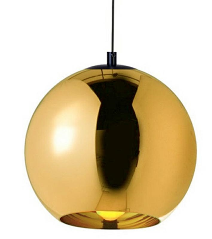 Lampa wisząca BOLLA UP GOLD 45 - szkło metalizowane