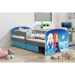 Łóżko LUKI pojedyncze  160x80 grafit