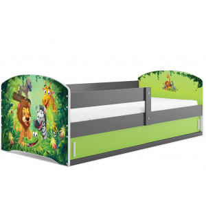 Łóżko LUKI pojedyncze  160x80 grafit