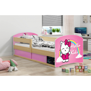 Łóżko LUKI pojedyncze  160x80 sosna