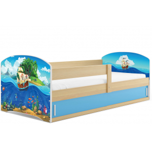 Łóżko LUKI pojedyncze  160x80 sosna