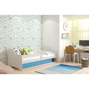 Łóżko SOFIX 1 Pojedyncze Z Szufladą 160x 80 cm Biały