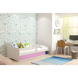 Łóżko SOFIX 1 Pojedyncze Z Szufladą 160x 80 cm Biały