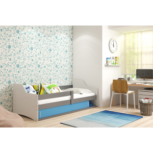 Łóżko SOFIX 1 Pojedyncze Z Szufladą 160x 80 cm Grafit