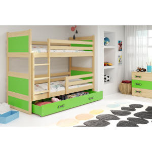 Łóżko piętrowe 2 osobowe RICO 160 x 80 sosna