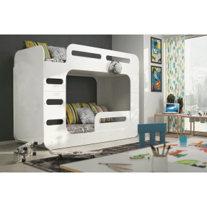 Łóżko Piętrowe Dwuosobowe MAX 2 Biały