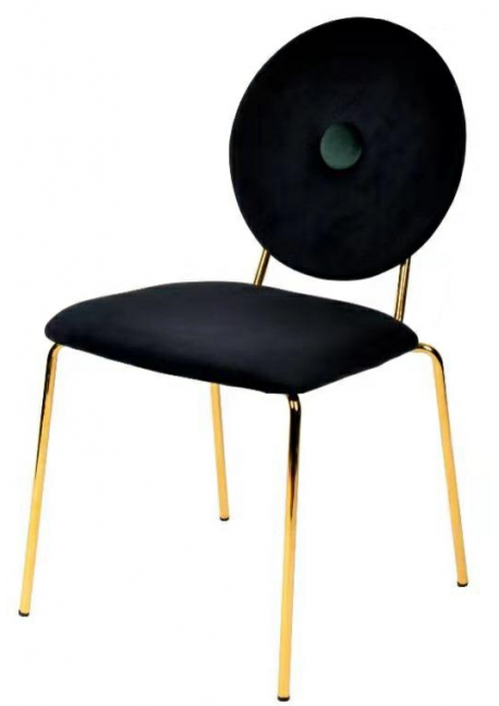 Krzesło Barocco czarne welur