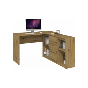 Narożne biurko Plus z komodą