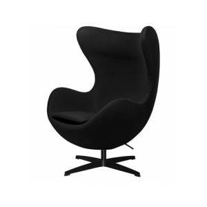 Fotel egg classic - wełna, podstawa czarna