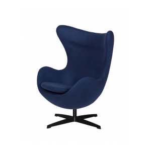 Fotel egg classic - wełna, podstawa czarna