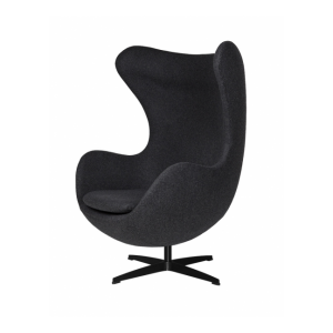 Fotel egg classic - wełna, podstawa czarna