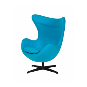 Fotel egg classic - wełna, podstawa czarna