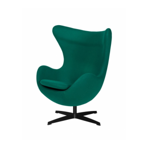 Fotel egg classic - wełna, podstawa czarna