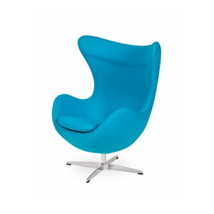 Fotel egg classic - wełna, podstawa aluminiowa