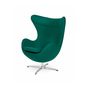 Fotel EGG CLASSIC - wełna, podstawa chromowana