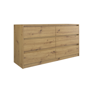 Komoda Karo k140 6 szuflad Tope