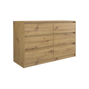 Komoda Szafka Karo K120 6 Szuflad Tope
