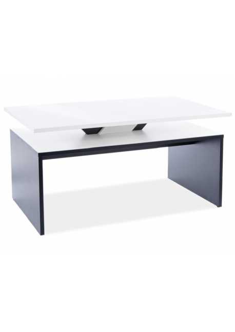 ława Lova Biały Mat / Czarny Mat 100x60x50